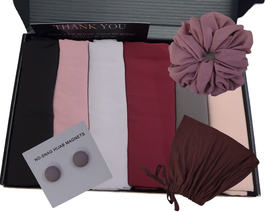 Color Burst Essential Chiffon Hijabs - 9pc Set