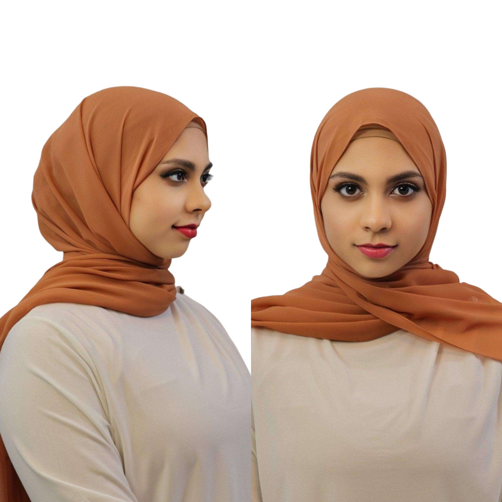Chiffon Premium Essential Hijabs - Mocha