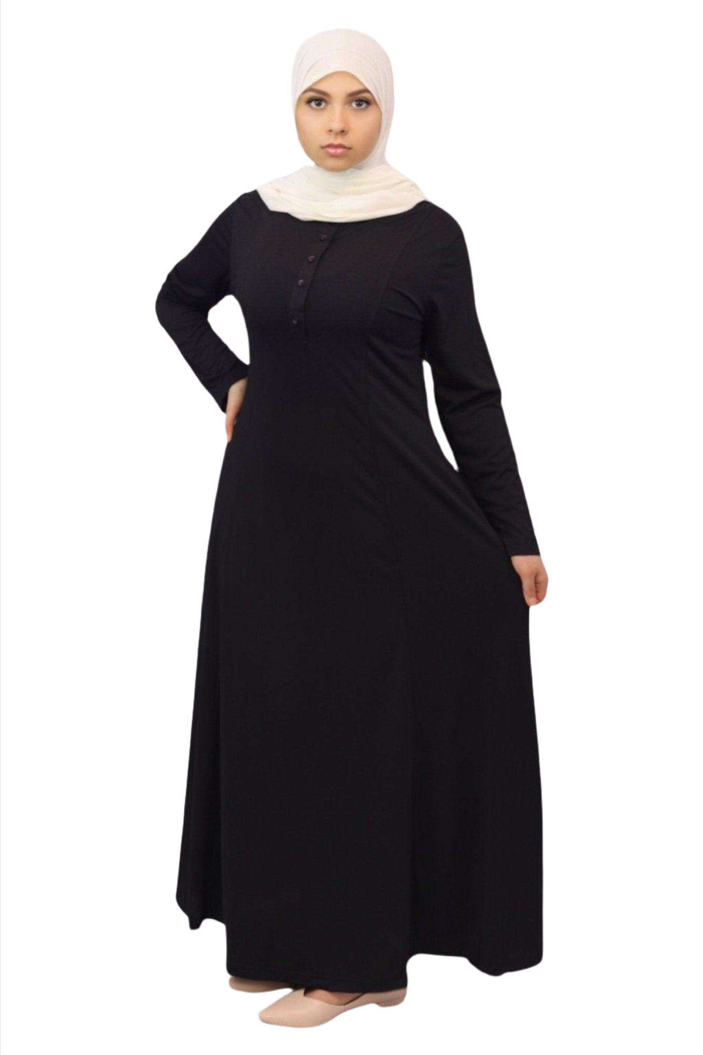 Aaira Traditional Abaya Black dress - MODESTY MUSLIMAH