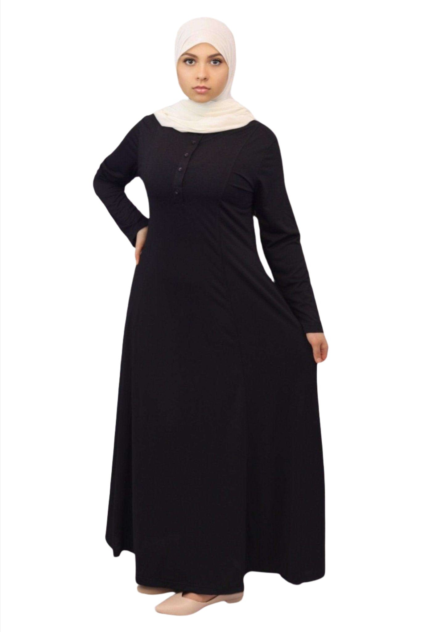 Aaira Traditional Abaya Black dress - MODESTY MUSLIMAH