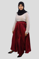 Afifa Pleated Ankle Length Skirt - MODESTY MUSLIMAH