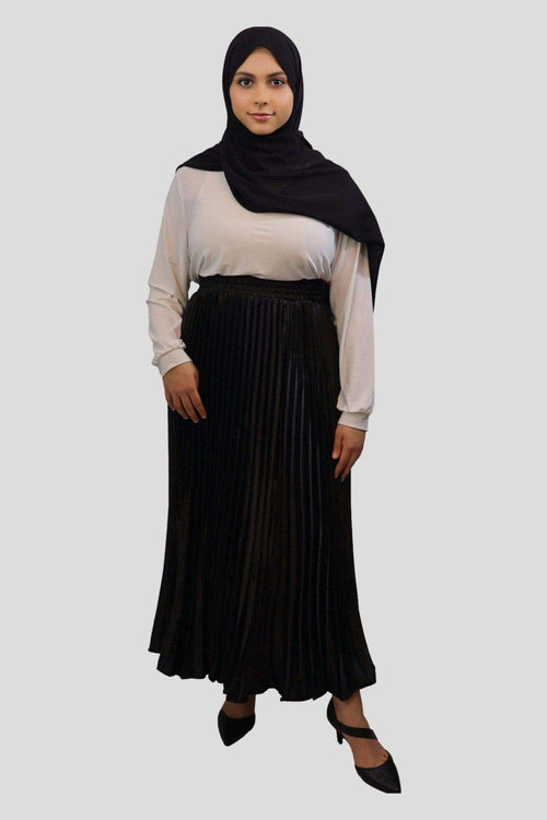 Afifa Pleated Ankle Length Skirt - MODESTY MUSLIMAH