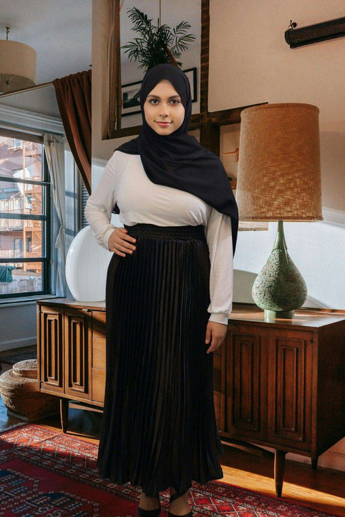 Afifa Pleated Ankle Length Skirt - MODESTY MUSLIMAH