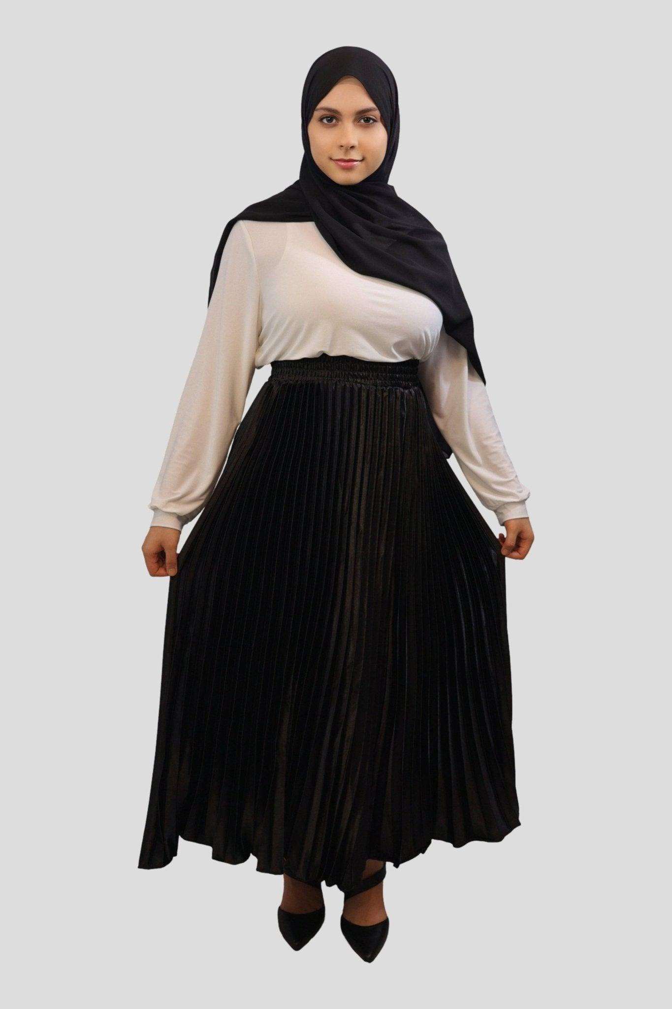 Afifa Pleated Ankle Length Skirt - MODESTY MUSLIMAH