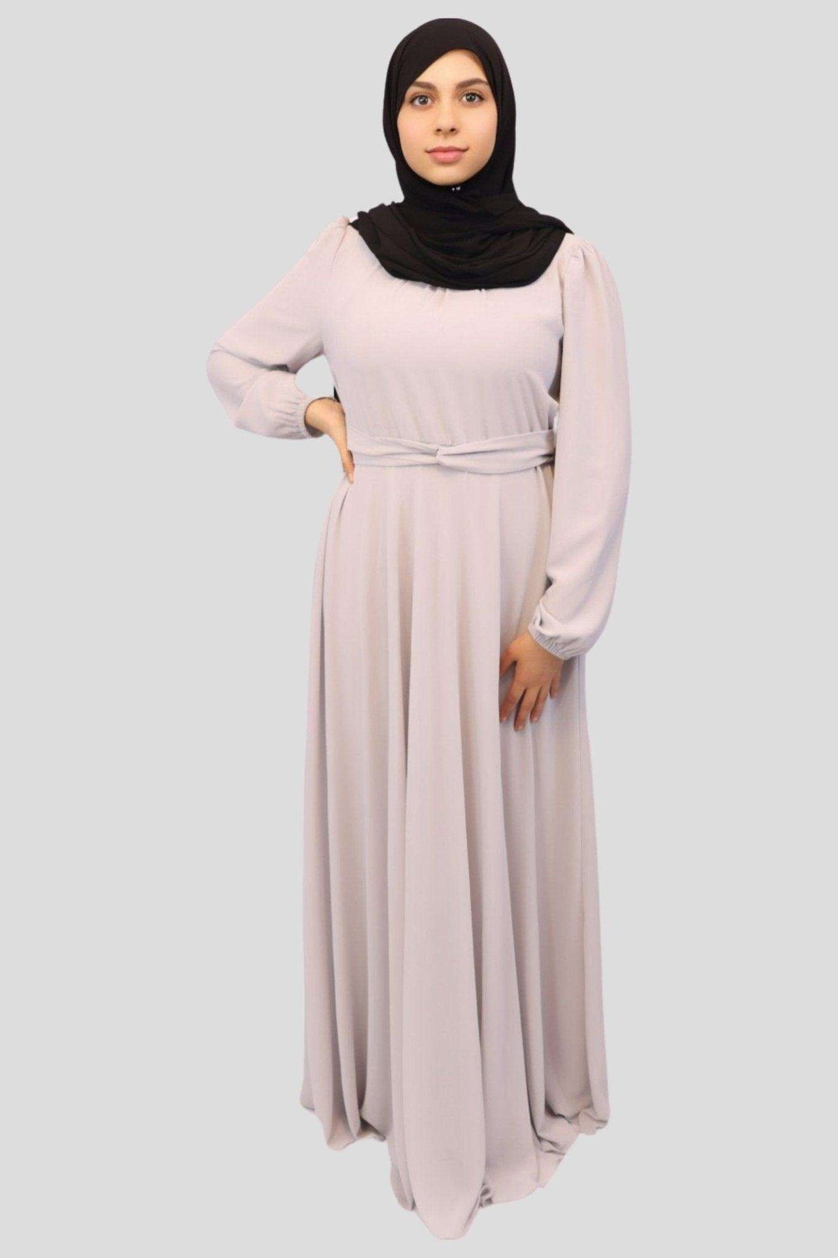 Alishba Chiffon Maxi dress - MODESTY MUSLIMAH