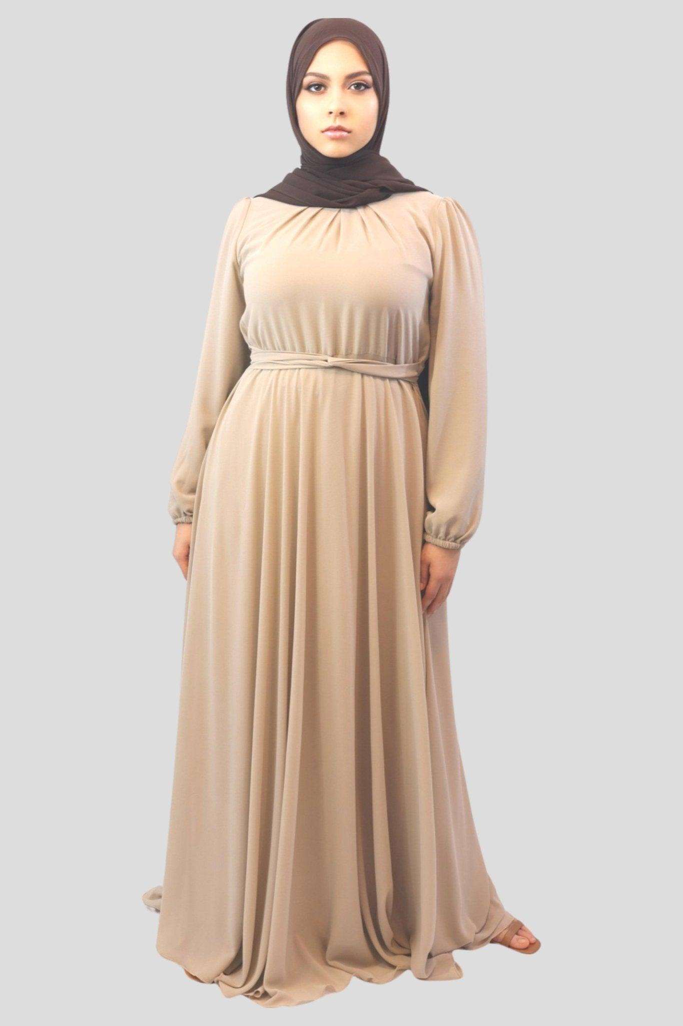 Alishba Chiffon Maxi dress - MODESTY MUSLIMAH