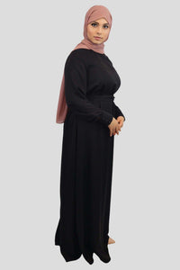Stylish Modest Black Abaya - Fatima Solid Maxi Dress for Effortless Elegance