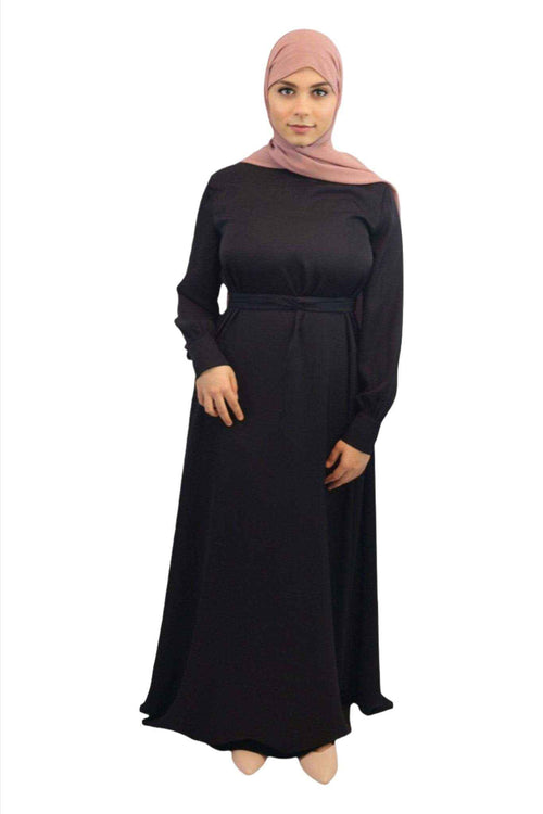 Fatima Solid Maxi Dress Abaya