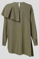 Hafsa Ruffled Hip Length Tunic - MODESTY MUSLIMAH