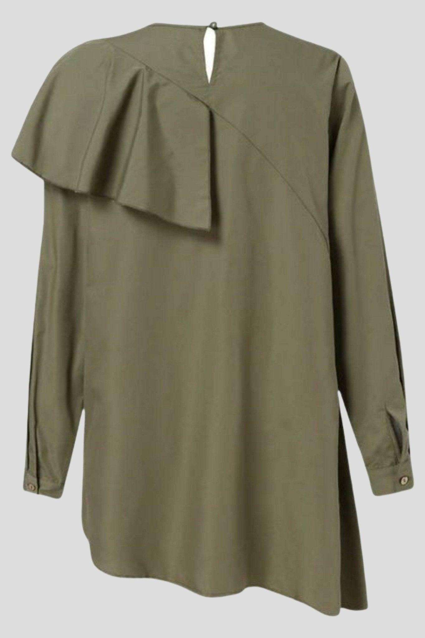 Hafsa Ruffled Hip Length Tunic - MODESTY MUSLIMAH