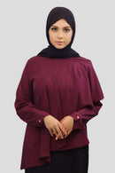Hafsa Ruffled Hip Length Tunic - MODESTY MUSLIMAH
