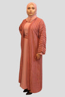 Stylish Open Abaya Dress Set - Inaya Kimono 2-Piece Outfit for Effortless Elegance