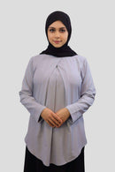 Kiran Neck Pleated Tunic - MODESTY MUSLIMAH