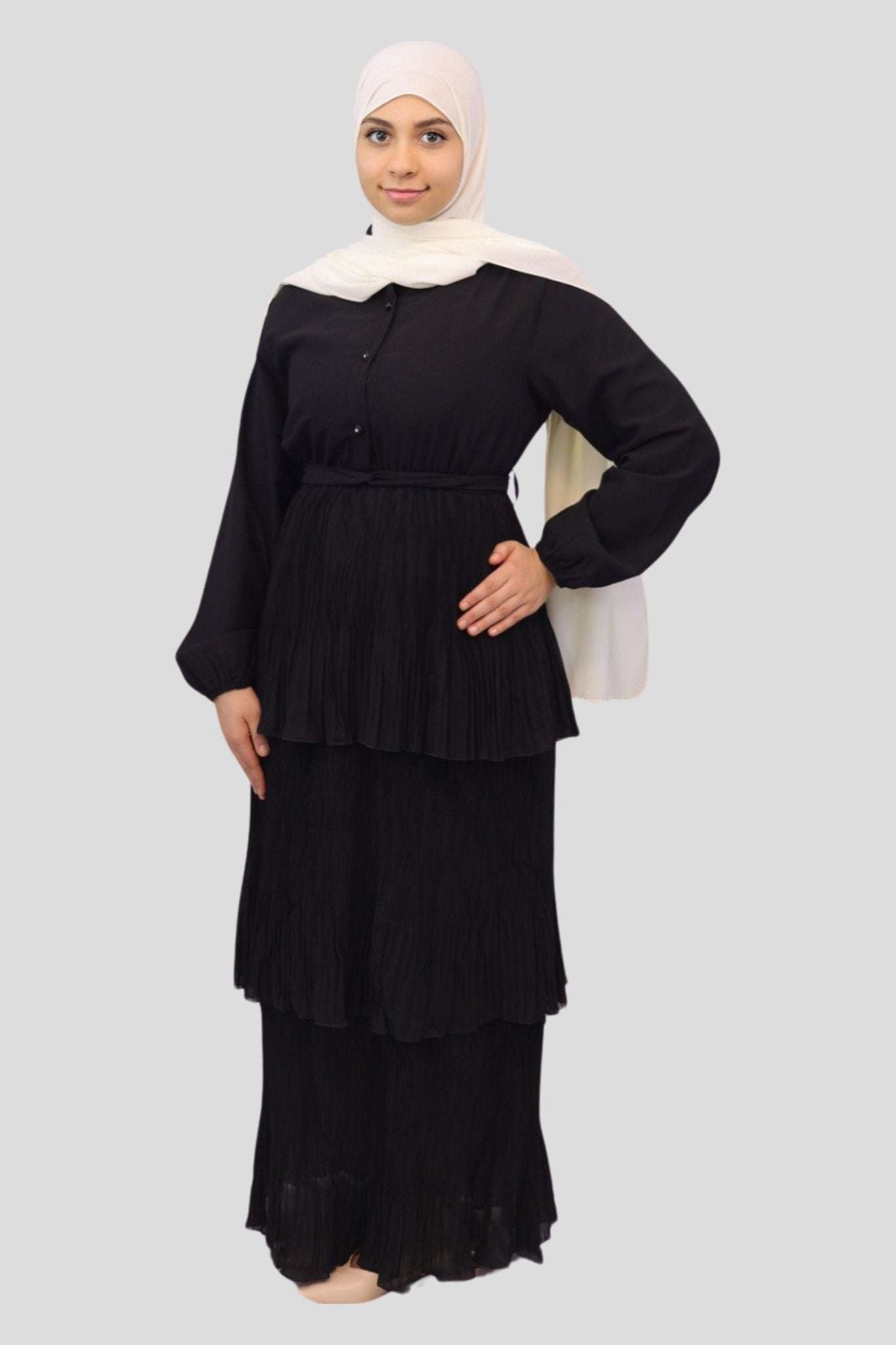 Medium / Chiffon / Black