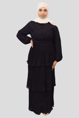 Maha Pleated Layered Chiffon Maxi - MODESTY MUSLIMAH