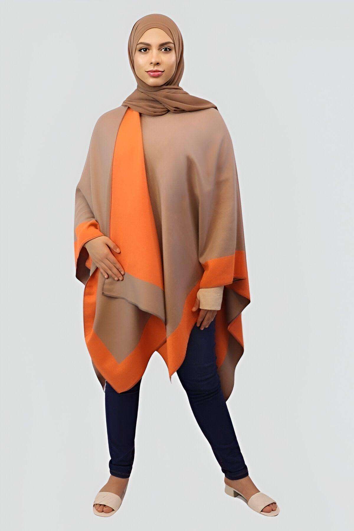 Free size 160 * 130 CM / Orange-Khaki