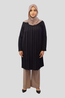 Naila Long Sleeved Pleated Tunic - MODESTY MUSLIMAH