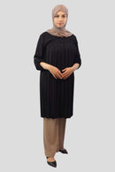 Naila Long Sleeved Pleated Tunic - MODESTY MUSLIMAH
