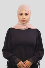 Nasma Black Chiffon Laced Maxi - MODESTY MUSLIMAH