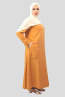 Nazia Side Splitted Shir tdress - MODESTY MUSLIMAH