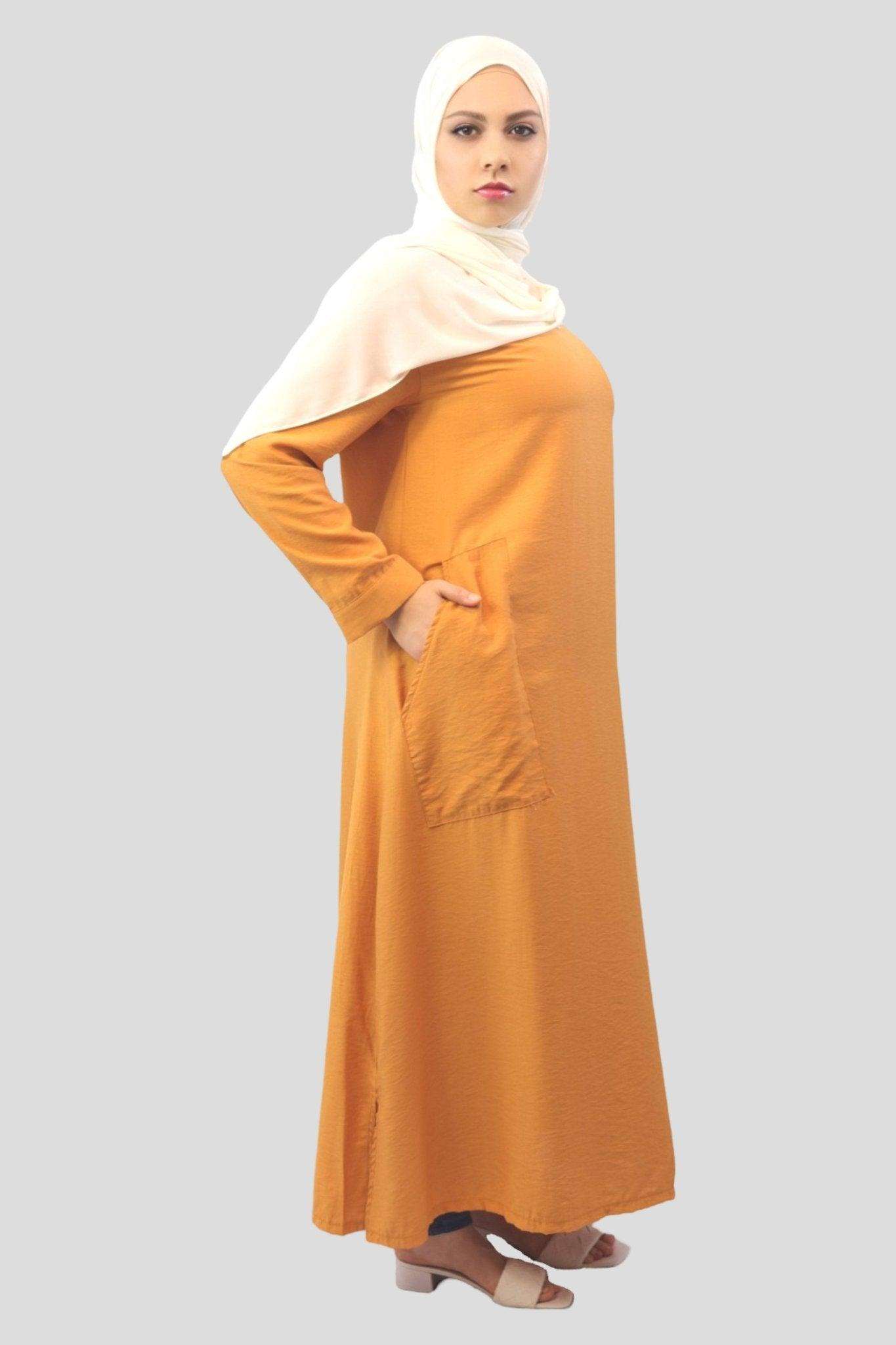 Nazia Side Splitted Shir tdress - MODESTY MUSLIMAH