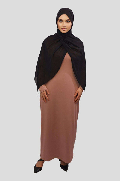 Nida Solid Bodycon Inner Maxi abaya - MODESTY MUSLIMAH