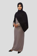 Nida Solid Bodycon Inner Maxi abaya - MODESTY MUSLIMAH