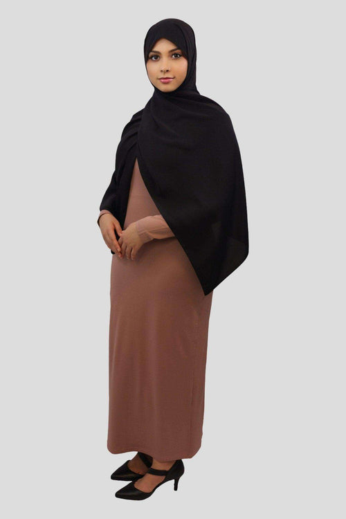 Nida Solid Bodycon Inner Maxi abaya - MODESTY MUSLIMAH
