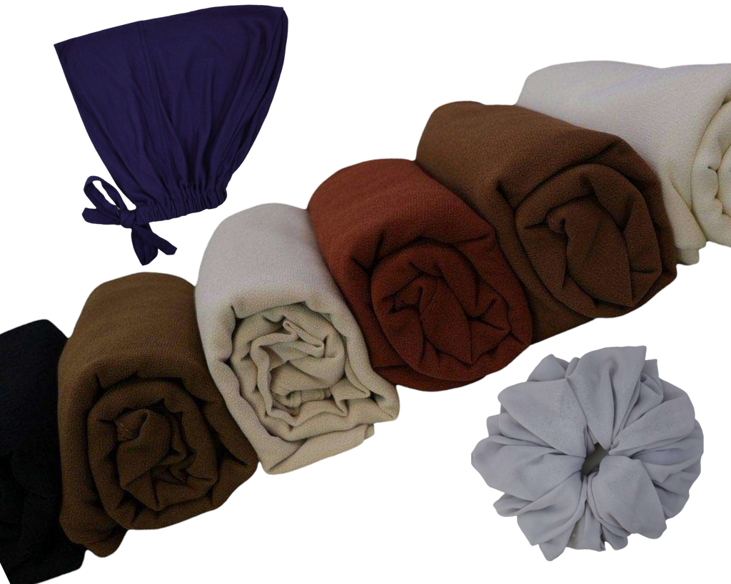 Hijab Set Serenity Essential 8pc Included Accessories Set C