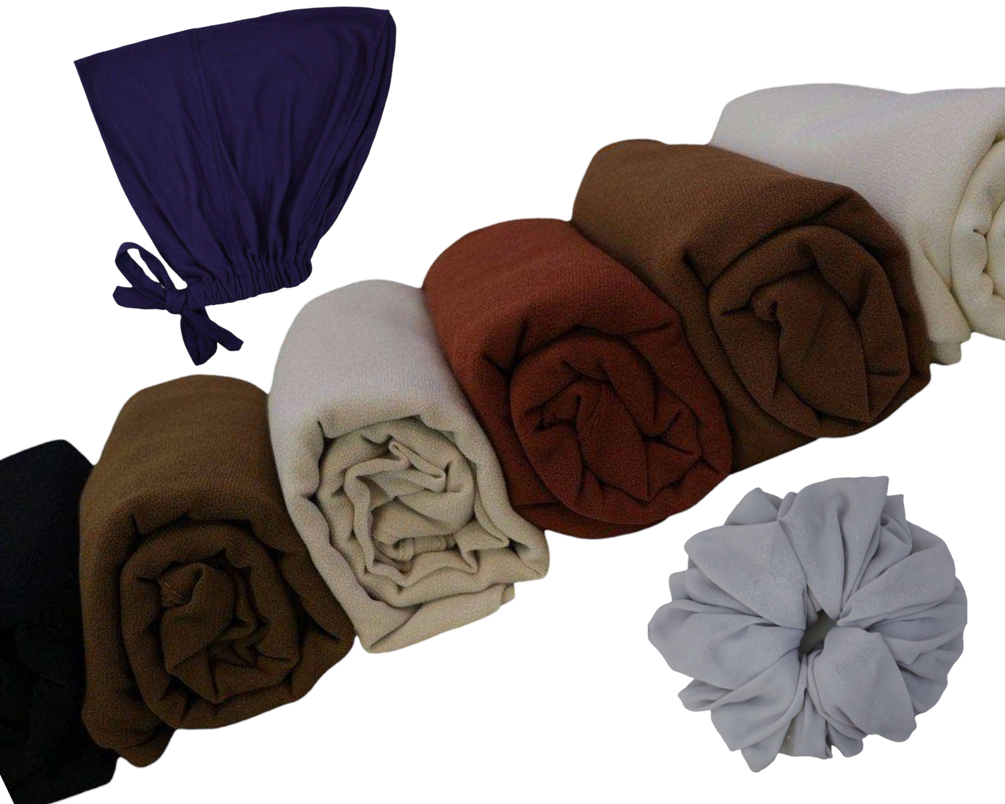 72*175cm / Black / Sienna / Clay  / Coffee / Almond White/Khaki / Chiffon