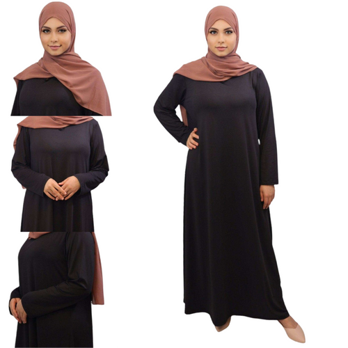 Sadia Elegant Black Abaya