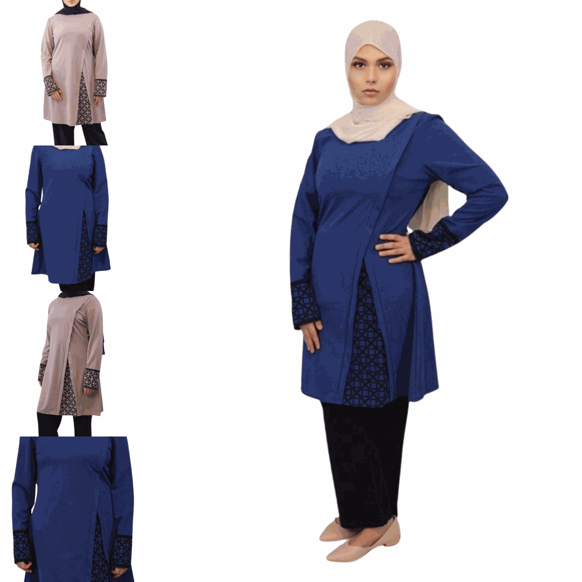 Elegant Modest Tunic and Pants Set for Effortless Style – Modest Tunic and Pants Set - MODESTY MUSLIMAH