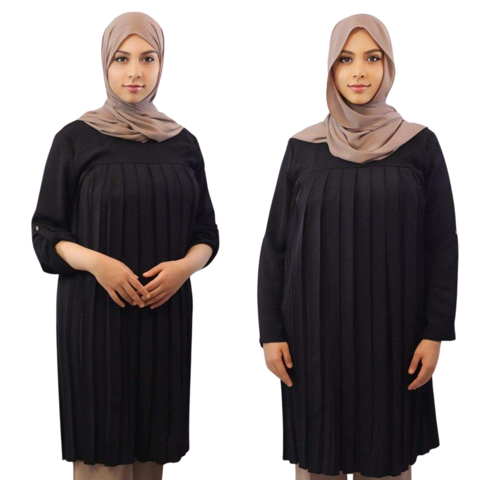 Naila Long Sleeved Pleated Tunic