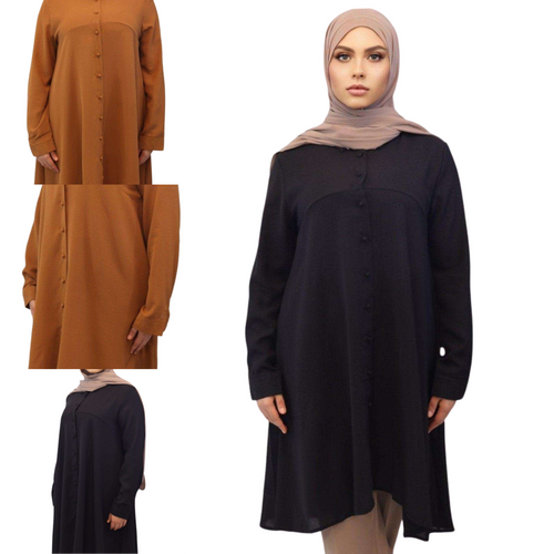 Shumaila Womens Button Tunic