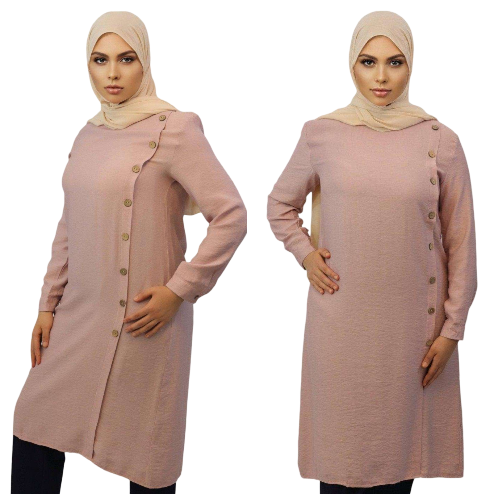Elevate Your Everyday Style with the Madiha Midi Tunic Shirtdress