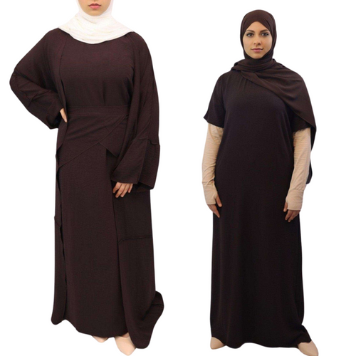Aicha Kimono Open Abaya Set