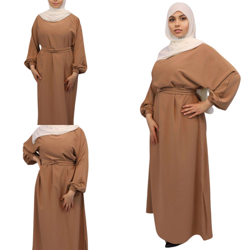 Khadijah Nida Elastic Cuffed Abaya