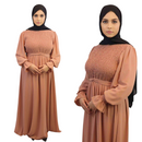 Chiffon Fully Lined Smocked Maxi Dress- Ameera