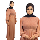 Chiffon Fully Lined Smocked Maxi Dress- Ameera