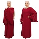 Chiffon Lined Maxi Dress-Wafa