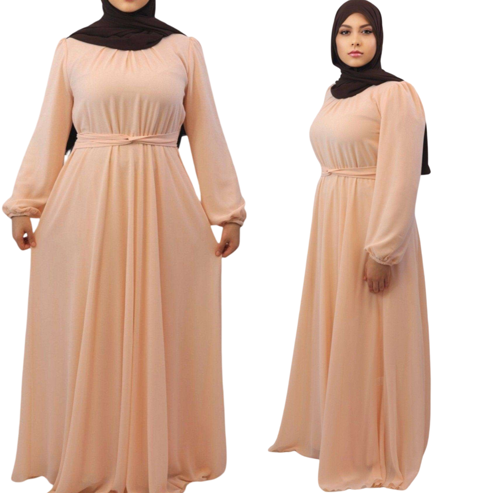 Modest Chiffon Maxi Dress – Alishba | Eid & Ramadan Modest Wear