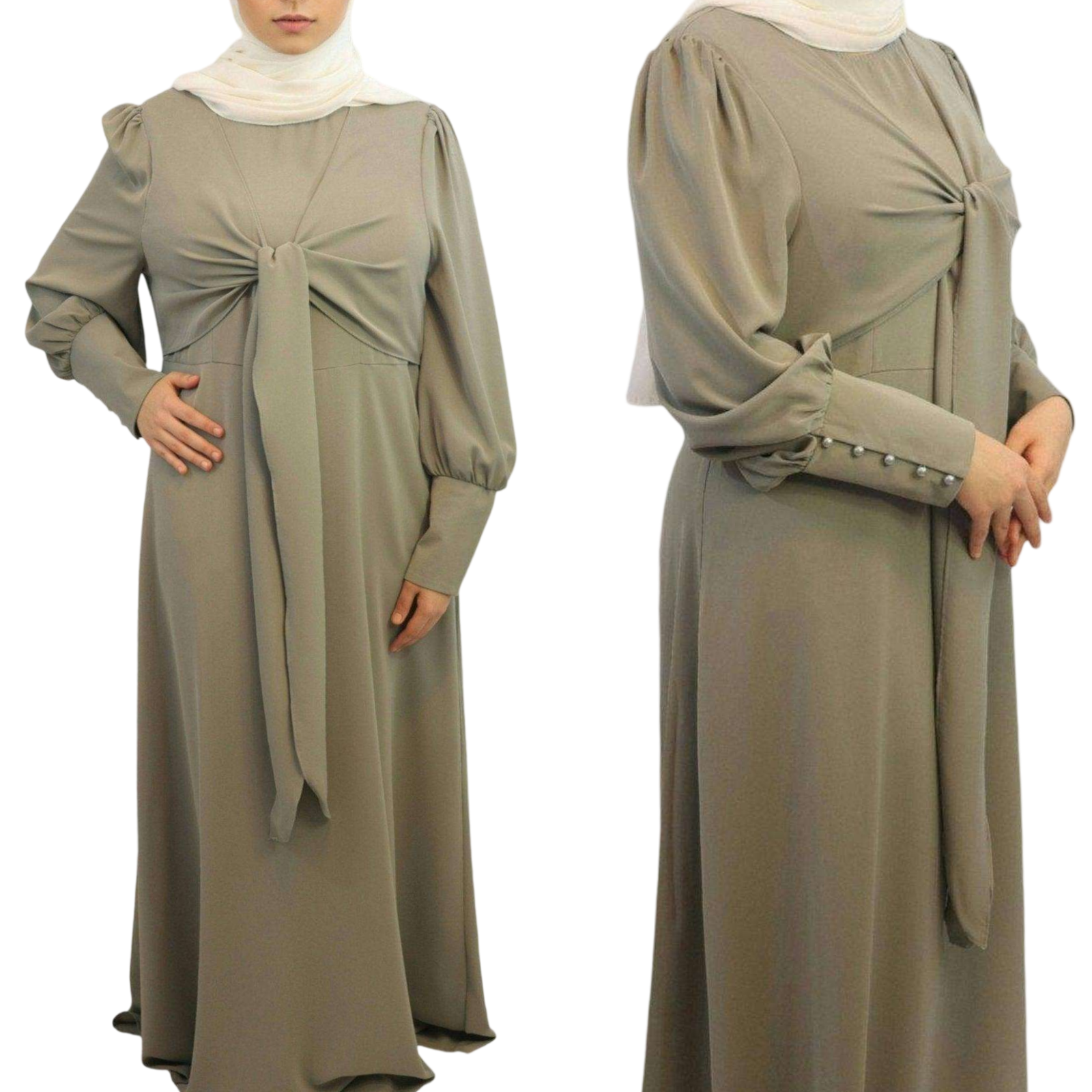 Elegant Front-Tied Maxi Dress: Stay Chic & Comfortable All Day