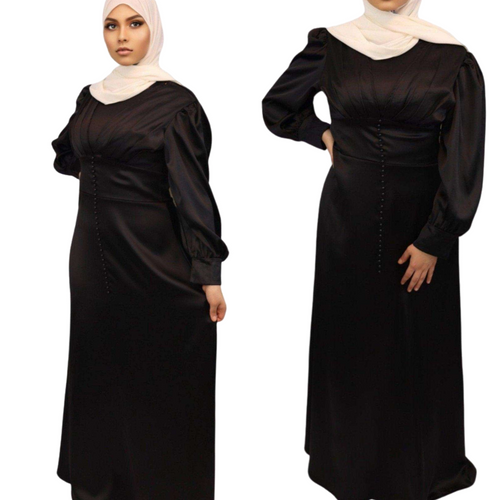Asma Satin Maxi Dress