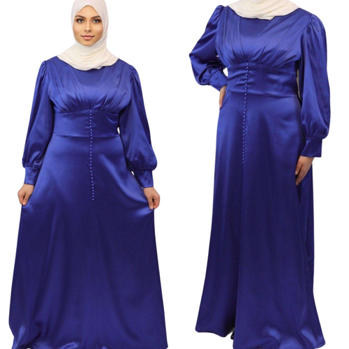 Asma Satin Maxi Dress