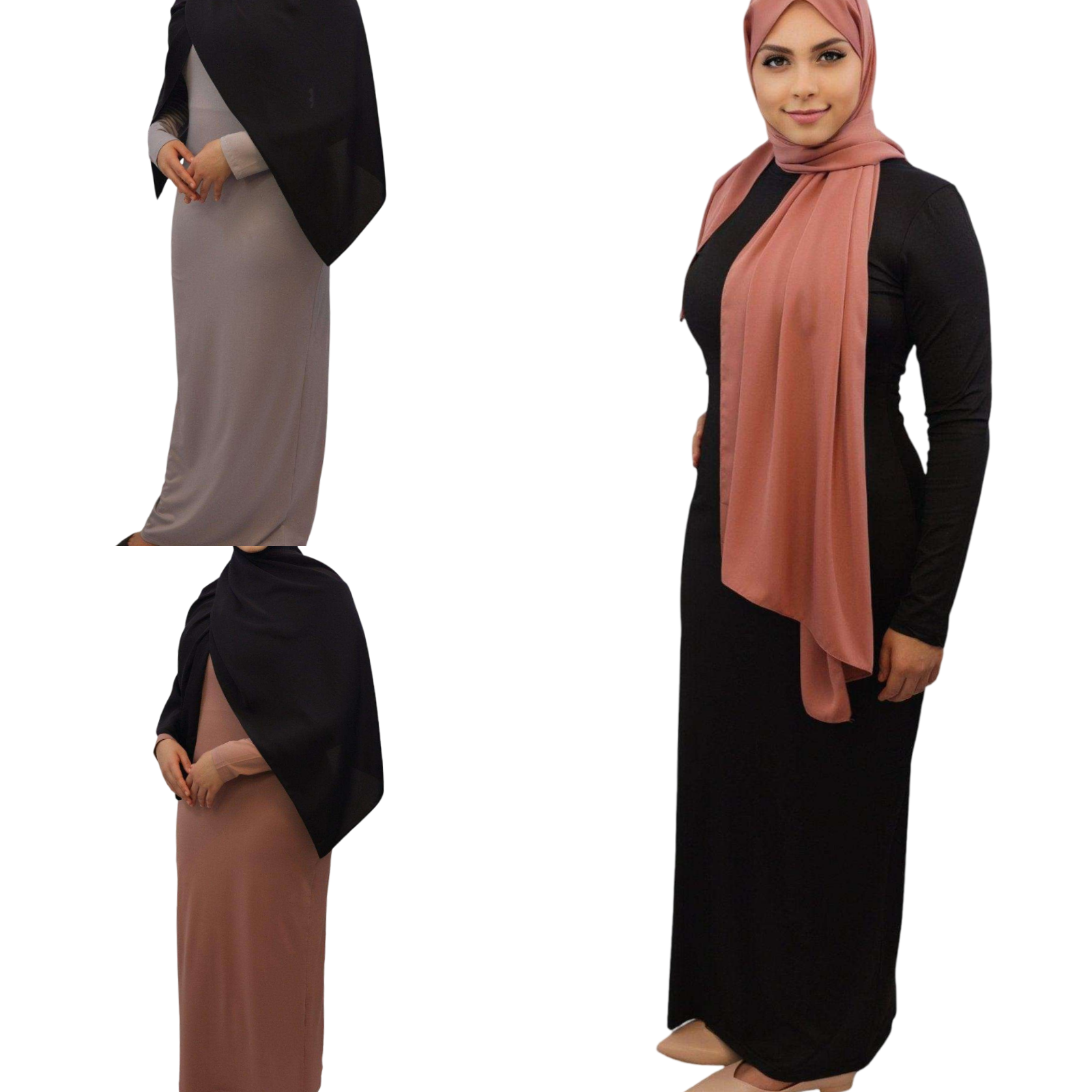 Elevate Your Elegance with the Nida Bodycon Inner Dress Abaya