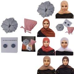 Chiffon Hijab Gift set 9 pc 