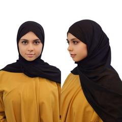 Serenity Essential Chiffon Hijabs black