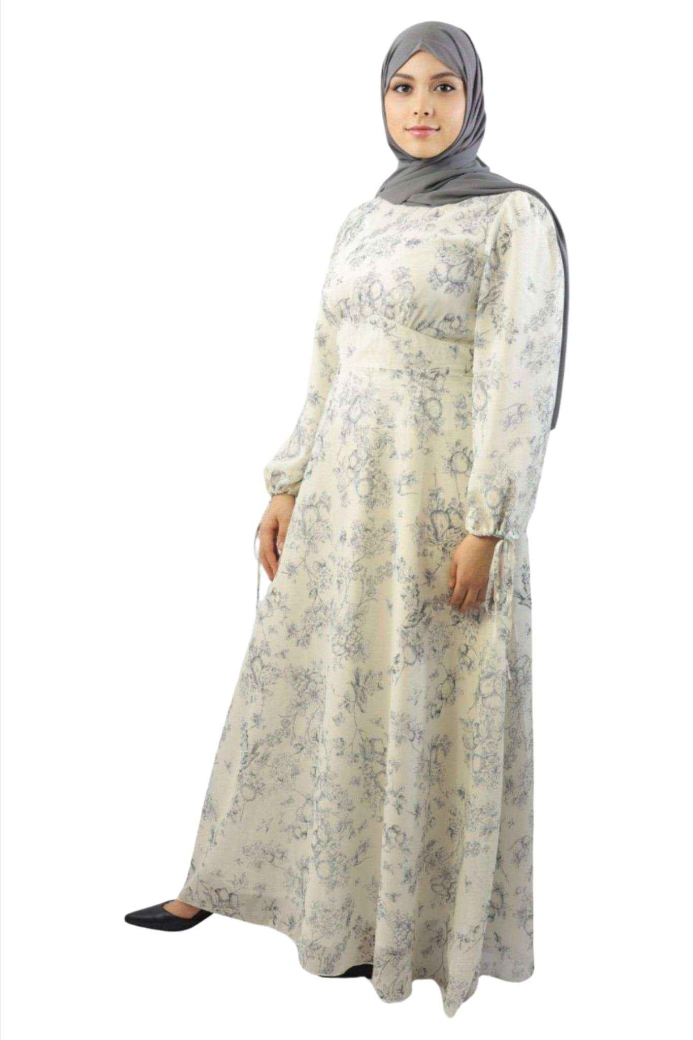 Elevate Your Style with the Blossom Empire Chiffon Maxi Dress