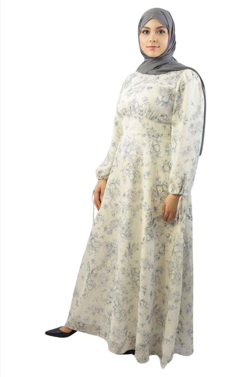 Elevate Your Style with the Blossom Empire Chiffon Maxi Dress