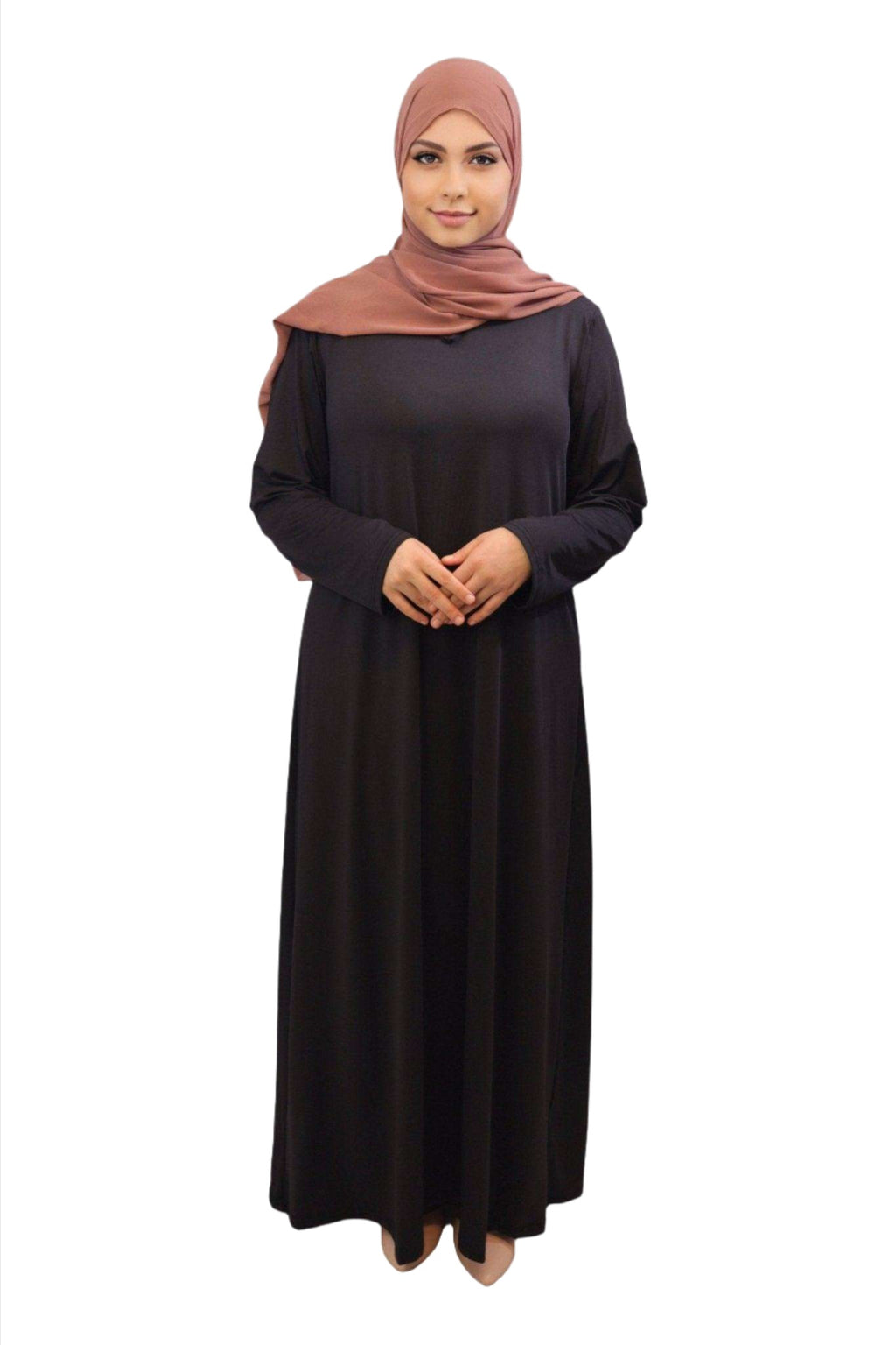 Sadia Elegant Black Abaya - MODESTY MUSLIMAH